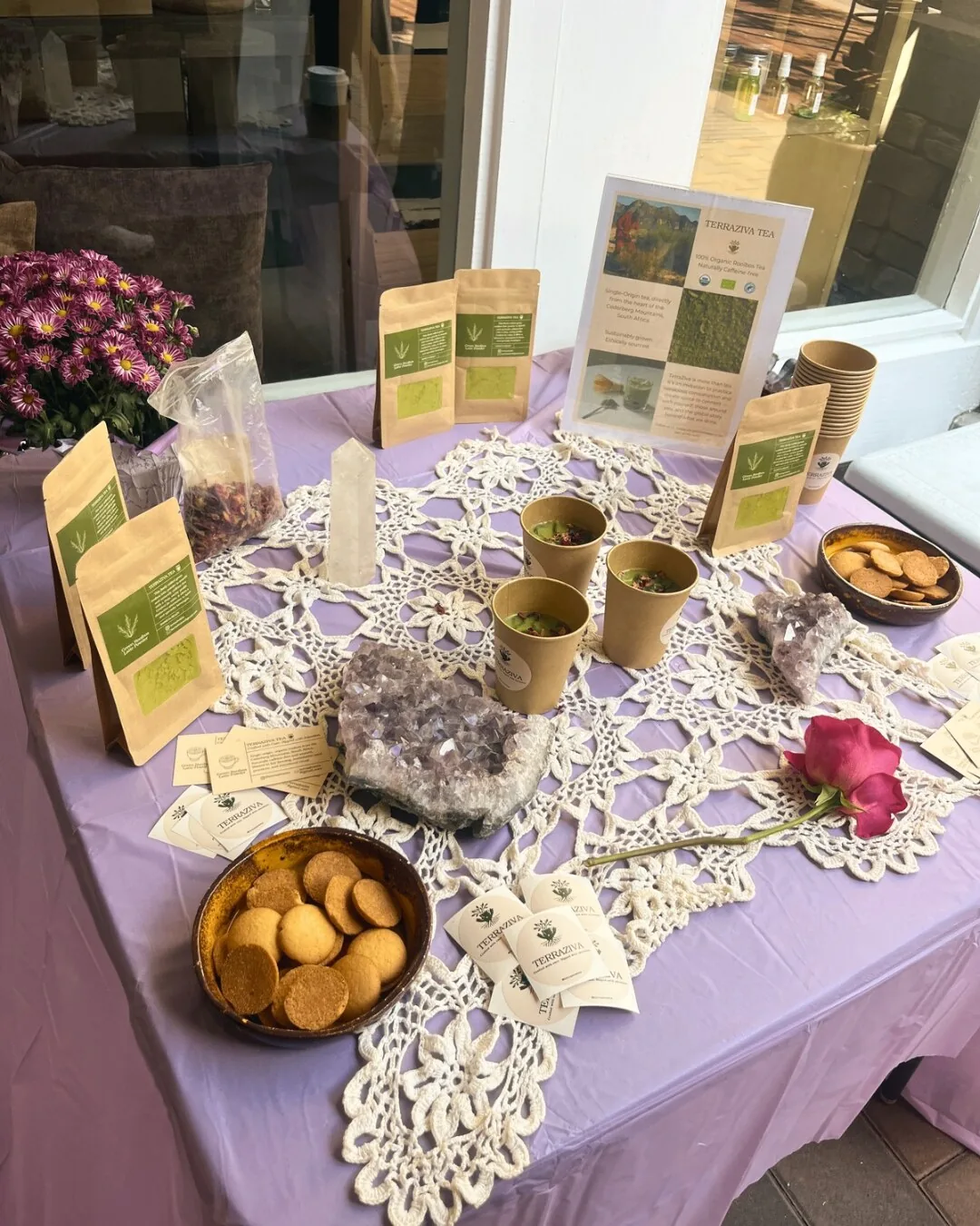 TerraZiva tasting table