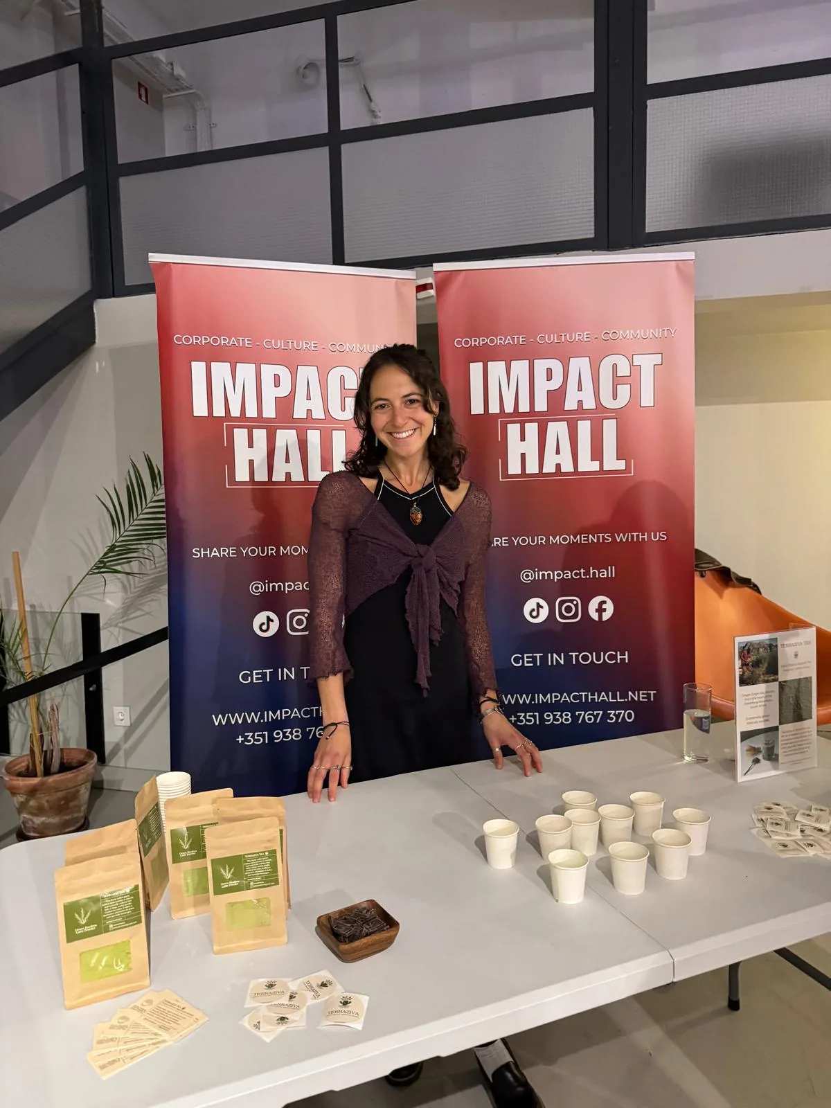Tara at Impact Hall pop-up