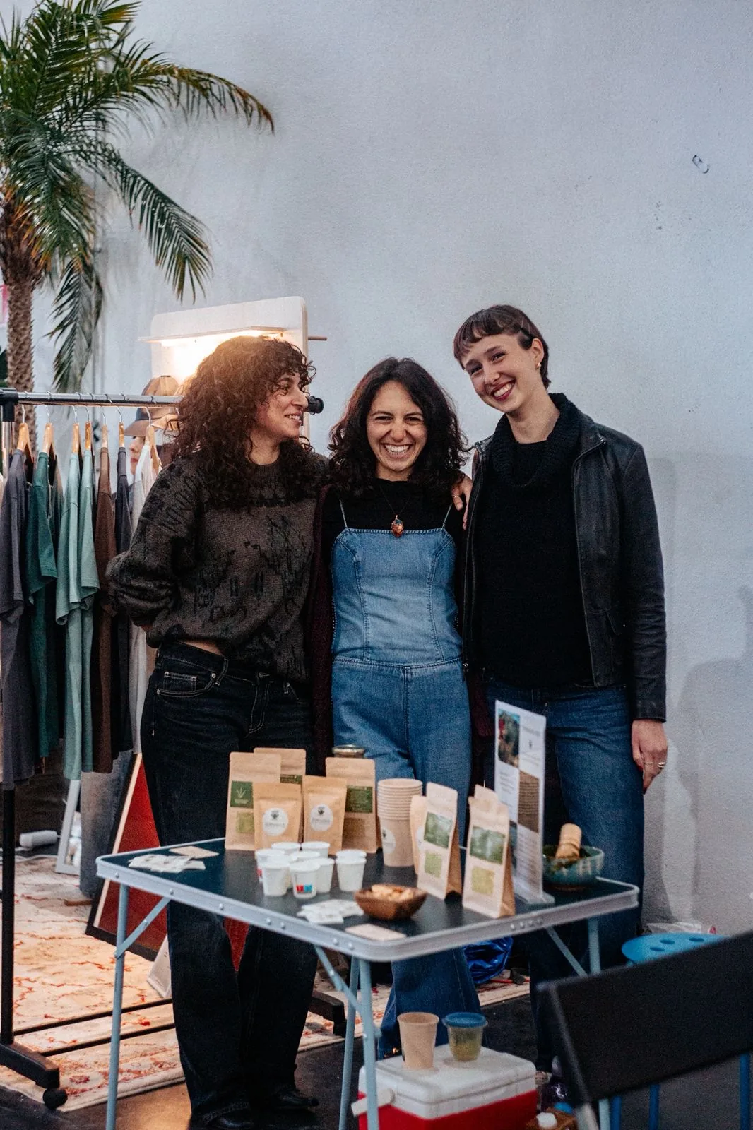 TerraZiva founders at a market stall